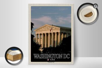 Panneau en bois voyage 30x40cm Washington DC USA Cour Suprême des États-Unis 2