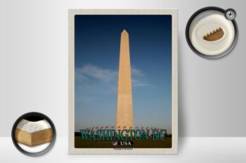 Panneau en bois voyage 30x40cm Washington DC USA Washington Monument 2