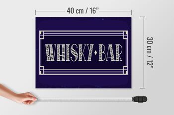 Panneau en bois 40x30cm Bar à Whisky 4