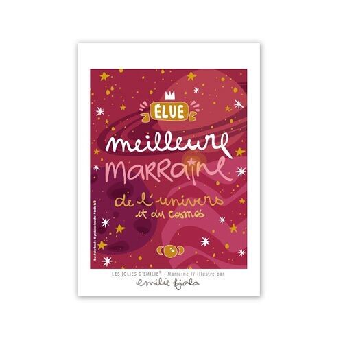 Affichette Déco Marraine