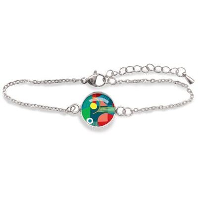 Pulsera Woodstock - Plata