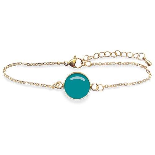 Bracelet Gourmette Flash Jade - Or