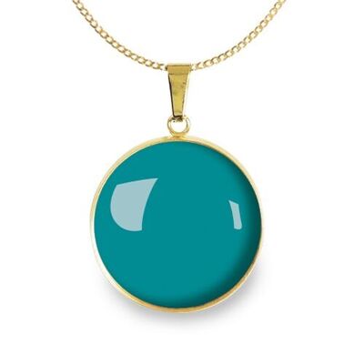 Flash Jade Chain Necklace - Gold