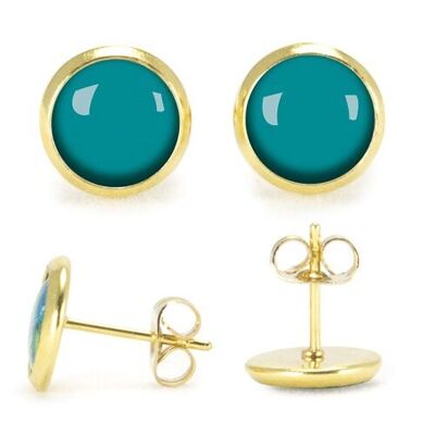 Aretes de jade flash - Oro