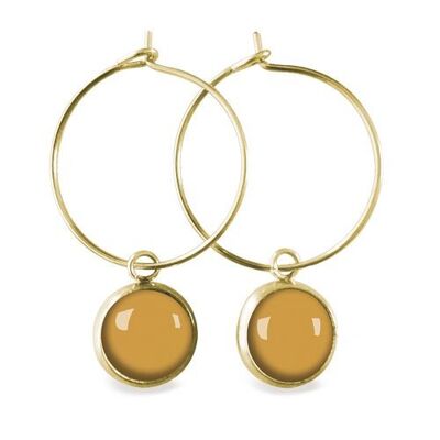 Flash Honey Hoop Earrings - Gold