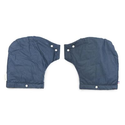LEON Pair of sleeves for right handlebars - Plain blue
