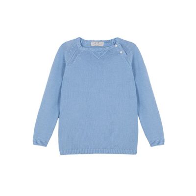 MAGLIA IN COCCO BLU