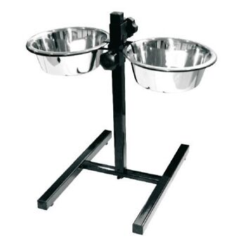 Rehausseur de gamelle pour chien - Solid Dinner Set Noir 4