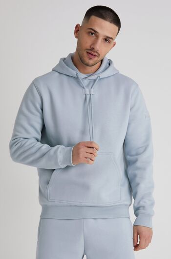 Aldo - Sweat à capuche en polaire brossé de qualité supérieure - Cerulean 1