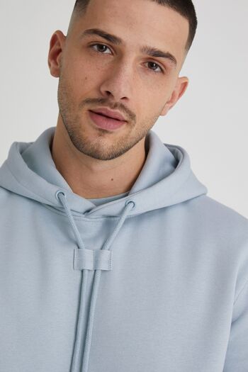 Aldo - Sweat à capuche en polaire brossé de qualité supérieure - Cerulean 4