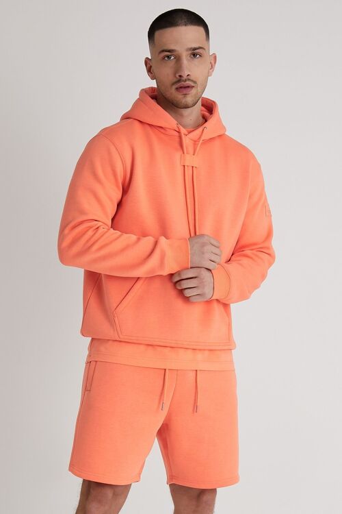 Aldo premium brushback fleece hoodie in Sunset