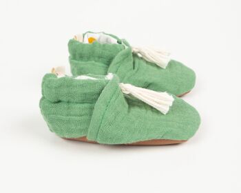 Chaussons bébé, anti-dérapant, chausson en coton 5