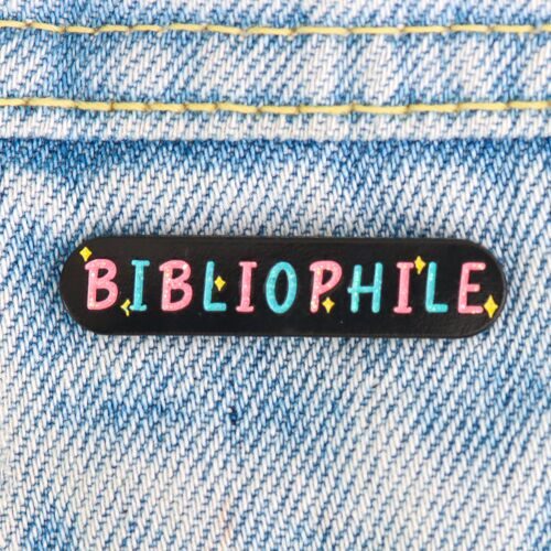 Bibliophile bookish reading enamel pin