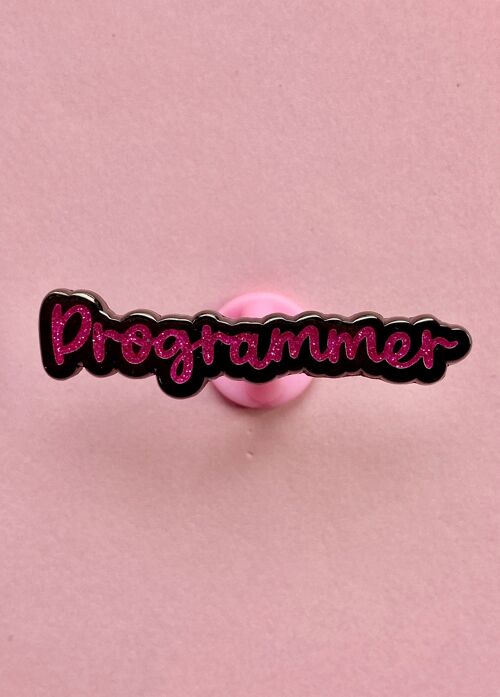 Programmer enamel pin