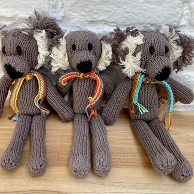 Long-legged koala cuddly toy - Eco-friendly soft toy in organic cotton - NOAH - Kenana Knitters