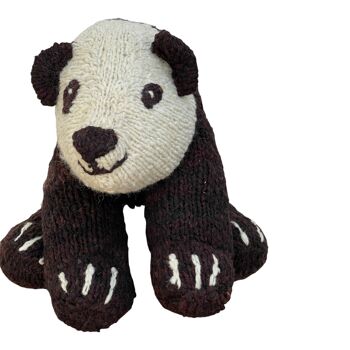 Peluche écologique en laine biologique faite main - Doudou ours XL - SCHUMAN - Kenana Knitters 4