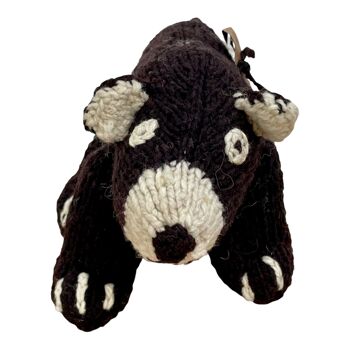 Peluche écologique en laine biologique faite main - Doudou ours XL - SCHUMAN - Kenana Knitters 22