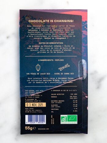 CAHABÓN78% CACAO CHOCOLAT NOIR BIO 2