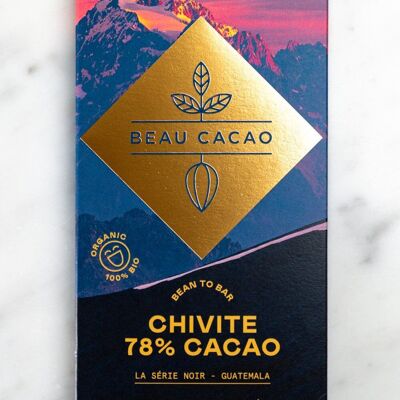 CHIVITE 78% CACAO DE CHOCOLATE NEGRO ORGÁNICO