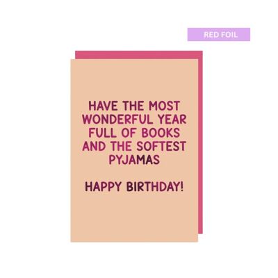 Ich wünsche Ihnen ein wundervolles Jahr voller Bücher und weicher Pyjamas