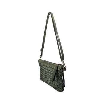 SAC CUIR WASHED  SARAS VERT 3