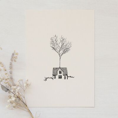 Cartel de Grass panicum • Colección “Casas Salvajes” • 23 de enero x Narratura