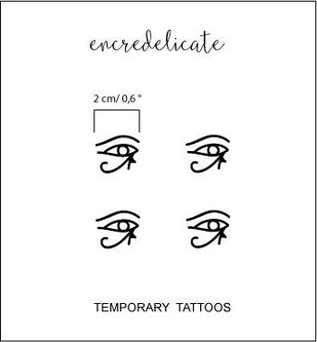 tatouage temporaire œil Horus (set de 4) 3