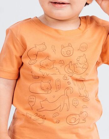 T-shirt enfant chaton 3