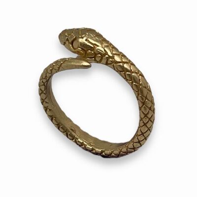 Anello Serpente Dorato "Gloria Mago" T-15