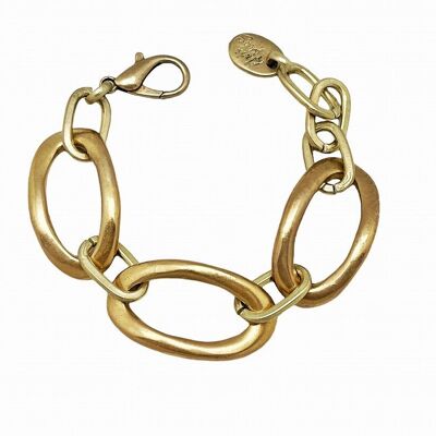 Bracciale catena ovale in oro "Gloria Mago".