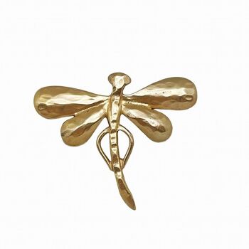 Broche libellule dorée 65x8cm 1