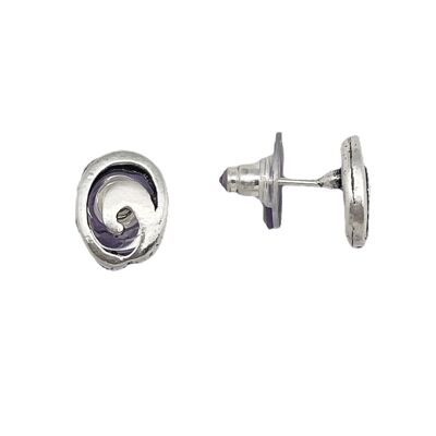 Boucle d'oreille plaquée argent Minimo