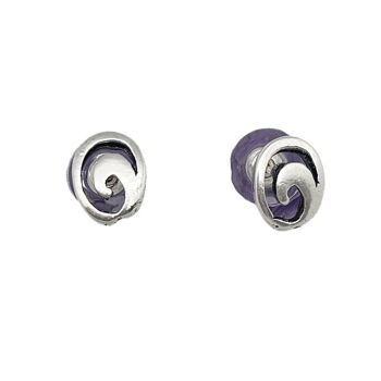 Boucle d'oreille plaquée argent Minimo 3