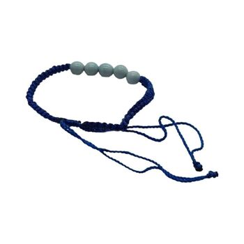 Bracelet de plage Vie Naturals, basique, bleu foncé 2