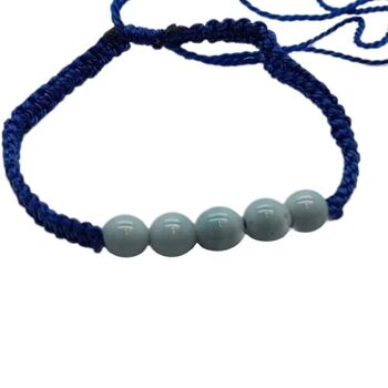 Bracelet de plage Vie Naturals, basique, bleu foncé 3