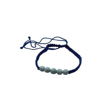 Bracelet de plage Vie Naturals, basique, bleu foncé 4