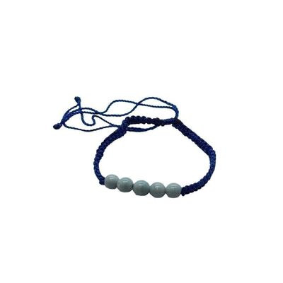 Bracelet de plage Vie Naturals, basique, bleu foncé
