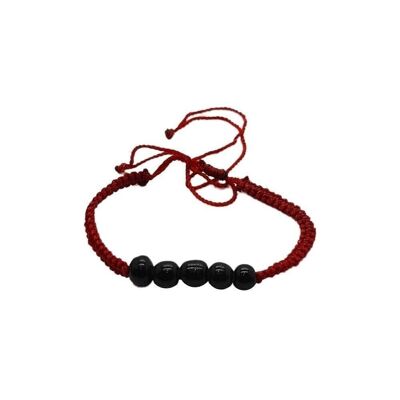 Vie Naturals Beach Bracelet, Basic, Red