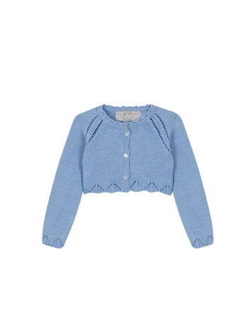 CARDIGAN BLEU PÊCHE 1