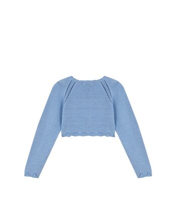 CARDIGAN BLEU PÊCHE 2