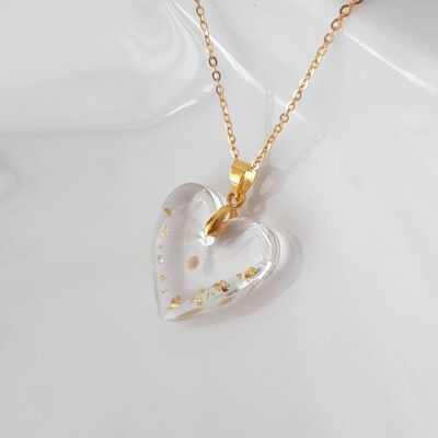 Mustard Seed Heart Shaped Necklace