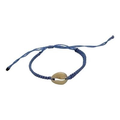 Bracelet de plage Vie Naturals, coquillage, bleu