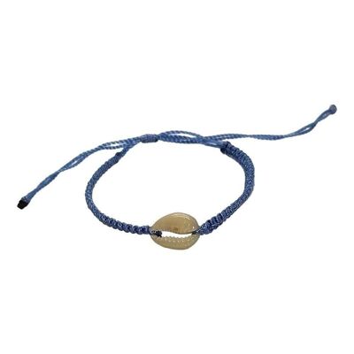 Vie Naturals Strandarmband, Muschel, Blau