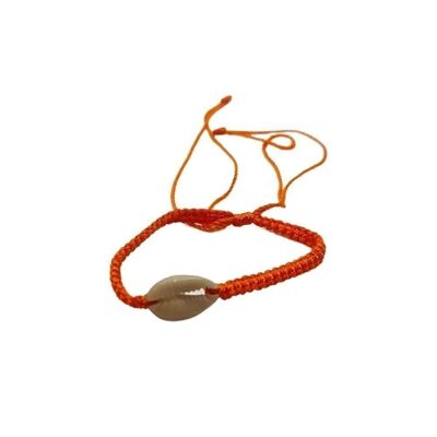 Vie Naturals Beach Bracelet, Sea Shell, Orange