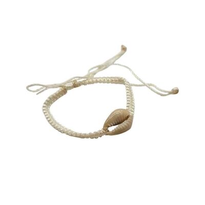 Vie Naturals Beach Bracelet, Sea Shell, White