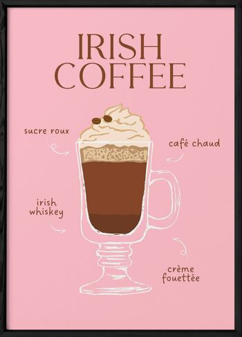 Affiche Cocktail Irish Coffee 2 3