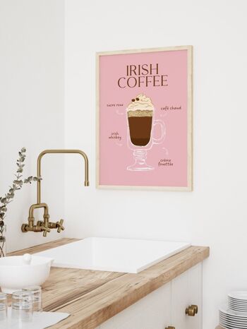 Affiche Cocktail Irish Coffee 2 4