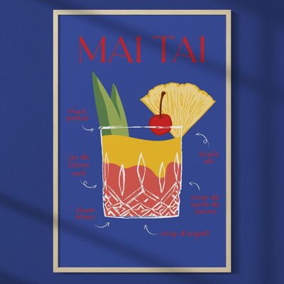 Cartel del cóctel Mai Tai 2