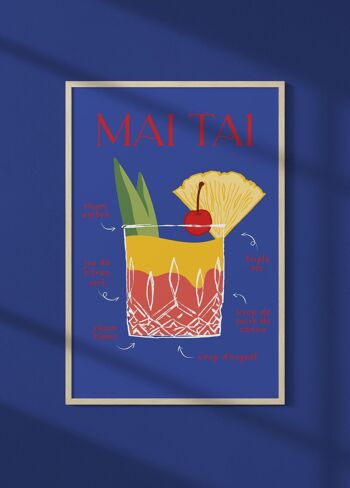 Affiche Cocktail Mai Tai 2 1