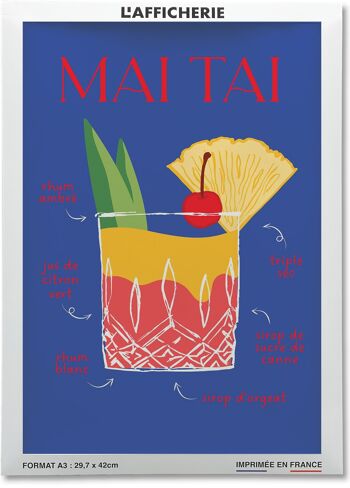 Affiche Cocktail Mai Tai 2 2